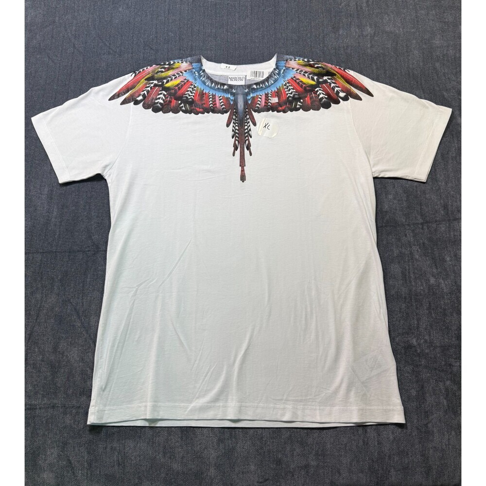 NWT Marcelo Burlon Icon Wings Sweatshirt Men's XL White Regular Fit Crew Neck